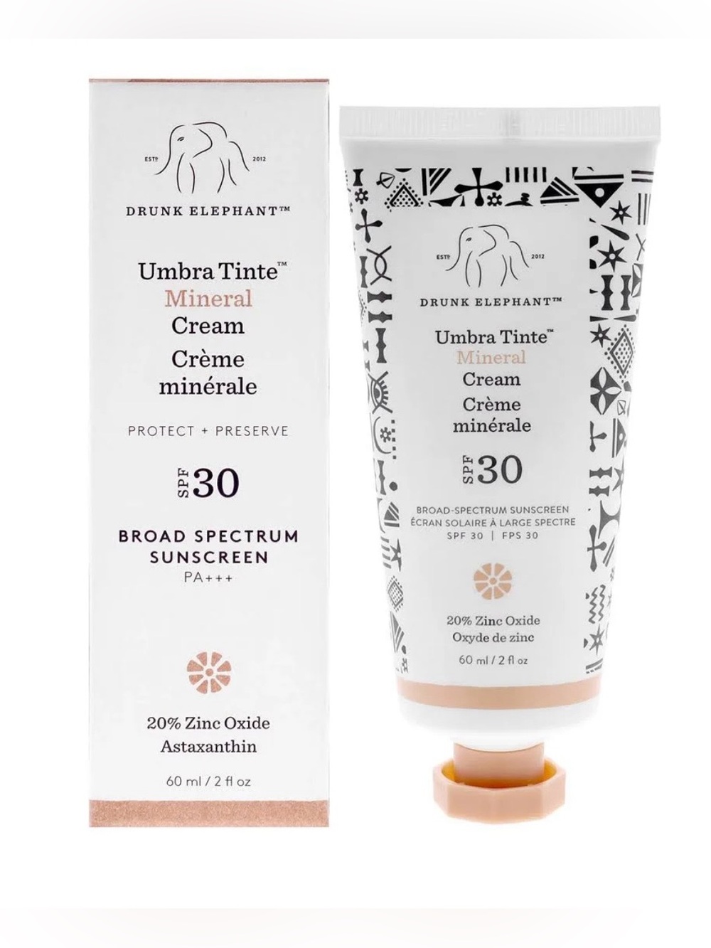 New Drunk Elephant Umbra Tinte Mineral Cream SPF 30 Sunscreen Tinted Dark Spots